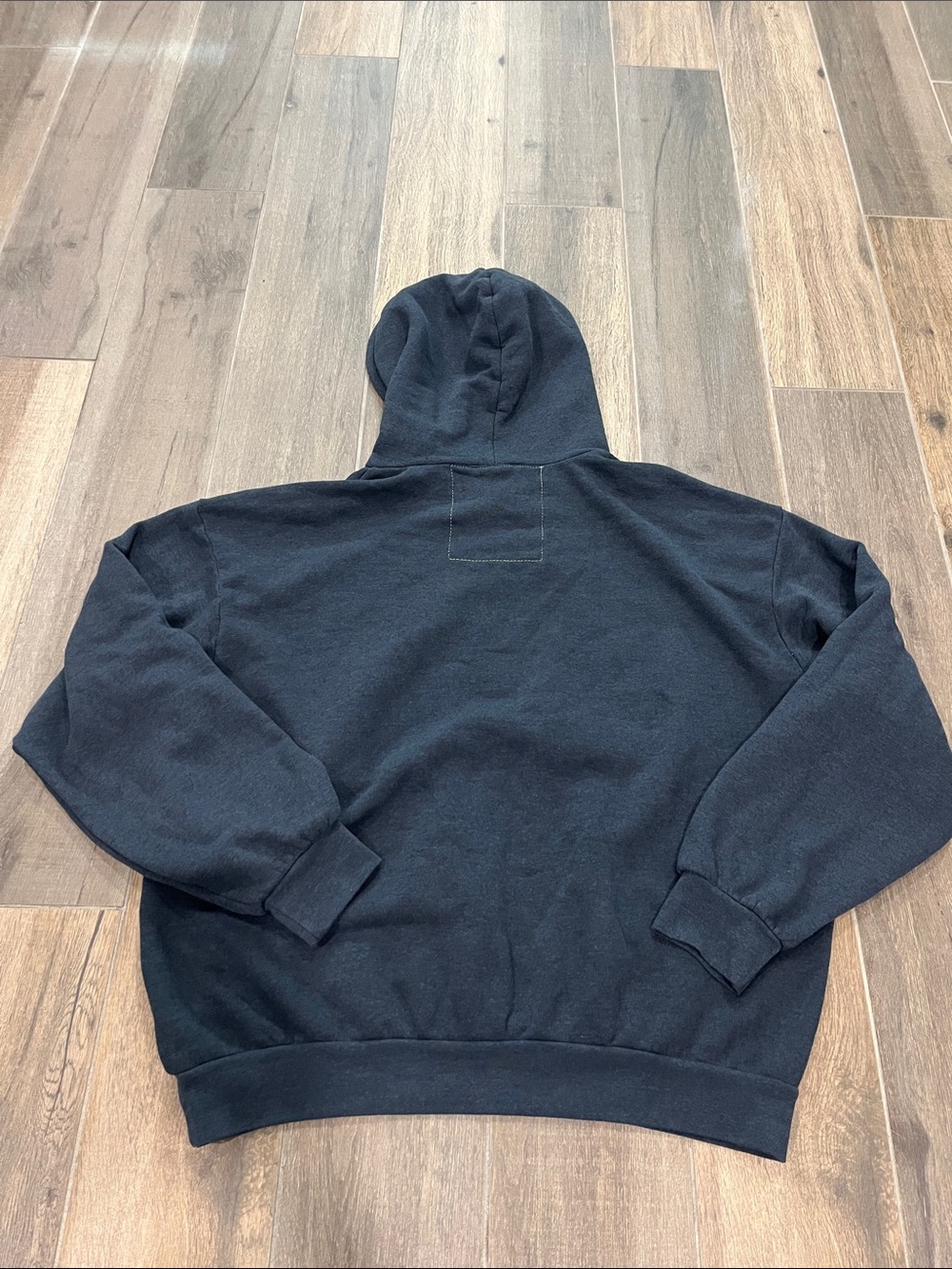 NEW Aviator Nation Mountain Stitch Chevron Relaxed Hoodie Charcoal Size Medium - Picture 5 of 7